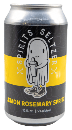 lemon rosemary spritzer seltzer